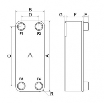 Schimbator de caldura in placi SWEP F85